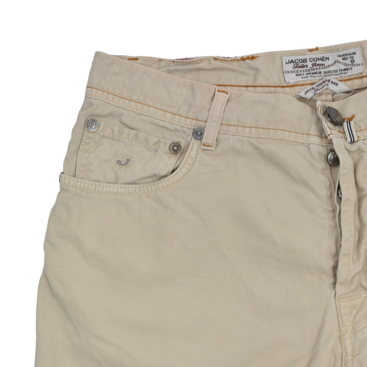 Jacob Cohën Jeans Cotton-Hemp Shorts Size 35 - Beige