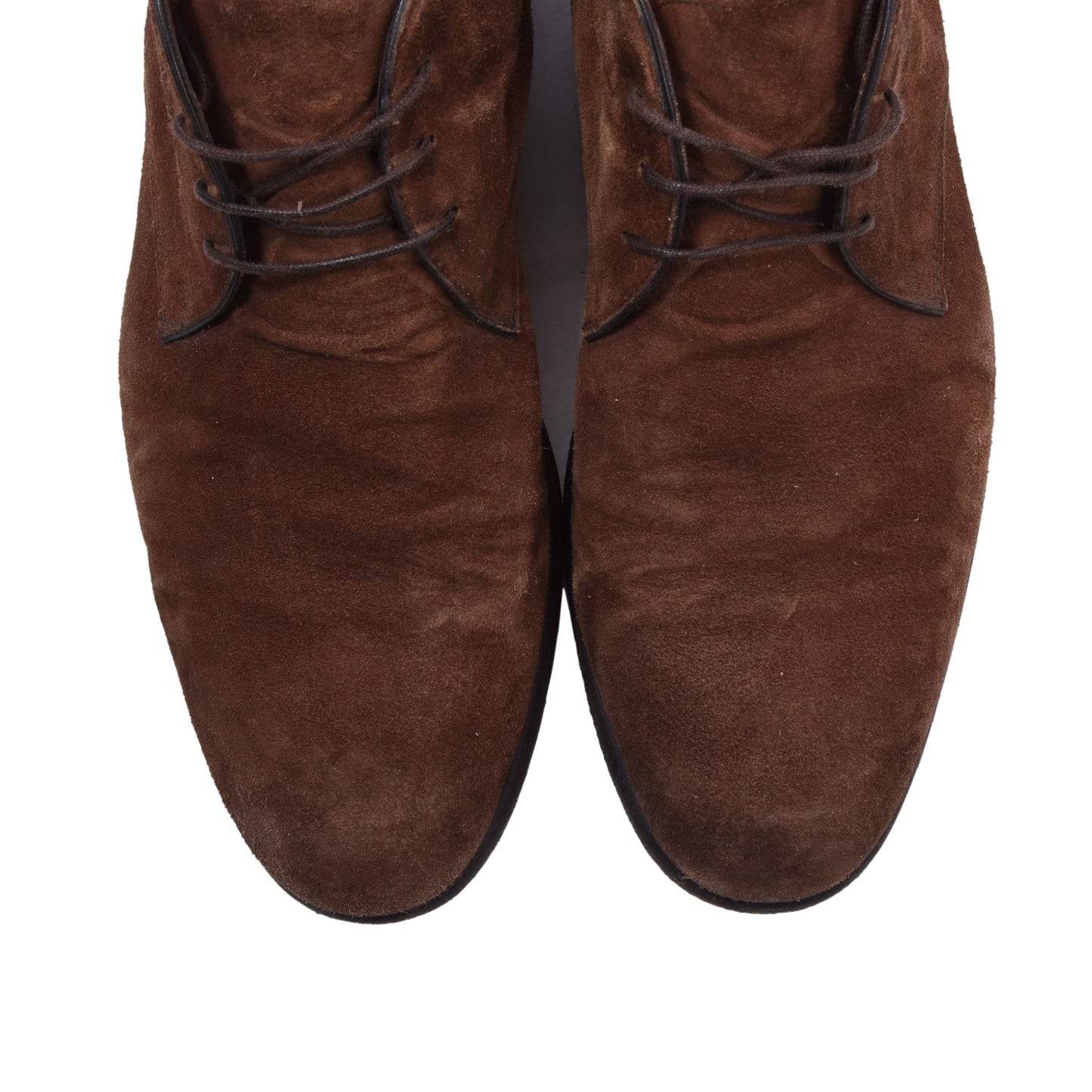 Santoni Chukka-Stiefel aus Wildleder, Größe 8 1/2 – Braun