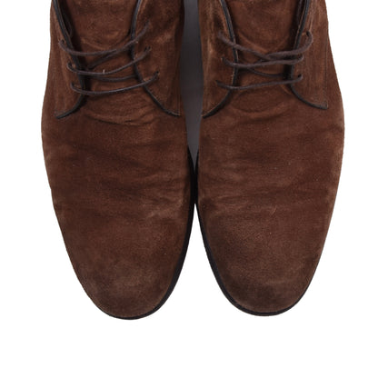 Santoni Chukka-Stiefel aus Wildleder, Größe 8 1/2 – Braun