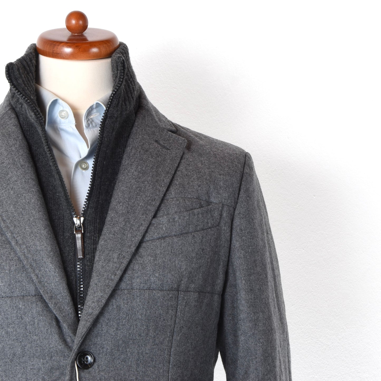 Boggi Milano Super 120s Wool Jacket Chest ca. 53cm - Grey