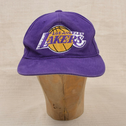 Vintae Lee Sport 1990er Los Angeles Lakers Cap - Lila