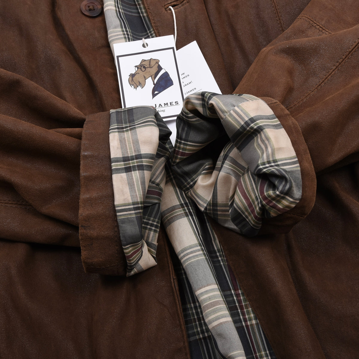 Butter-Soft Leather Jacket Size 52 - Brown