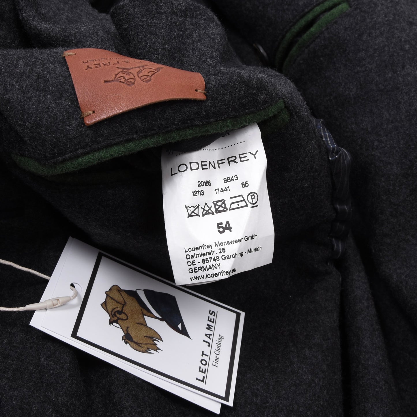 Weber & Frey x Lodenfrey Janker/Jacke aus 100% Wolle Größe 54 ca. 60cm - Grau