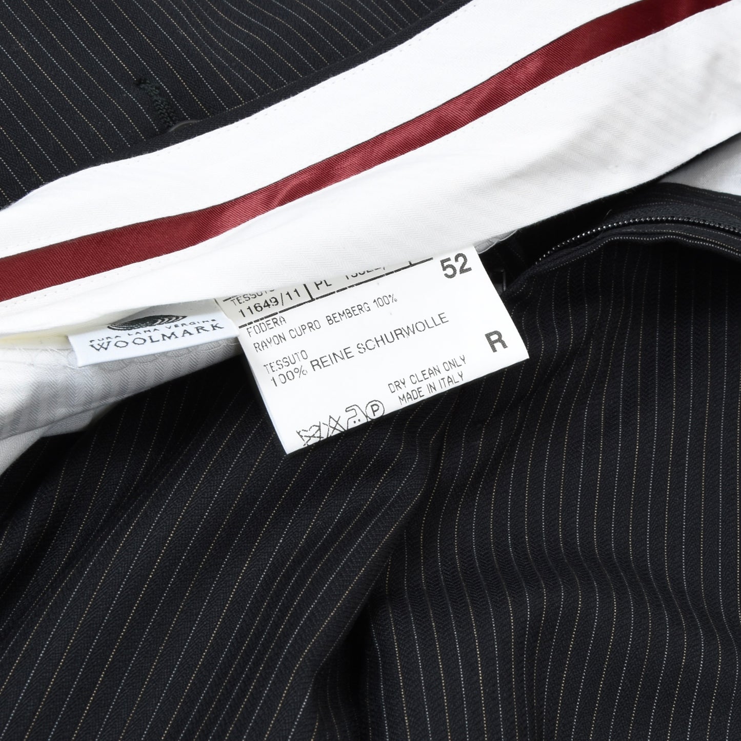 NWT Canali Proposta Wool Suit Size 52 ca. 56.5cm - Pinstripes