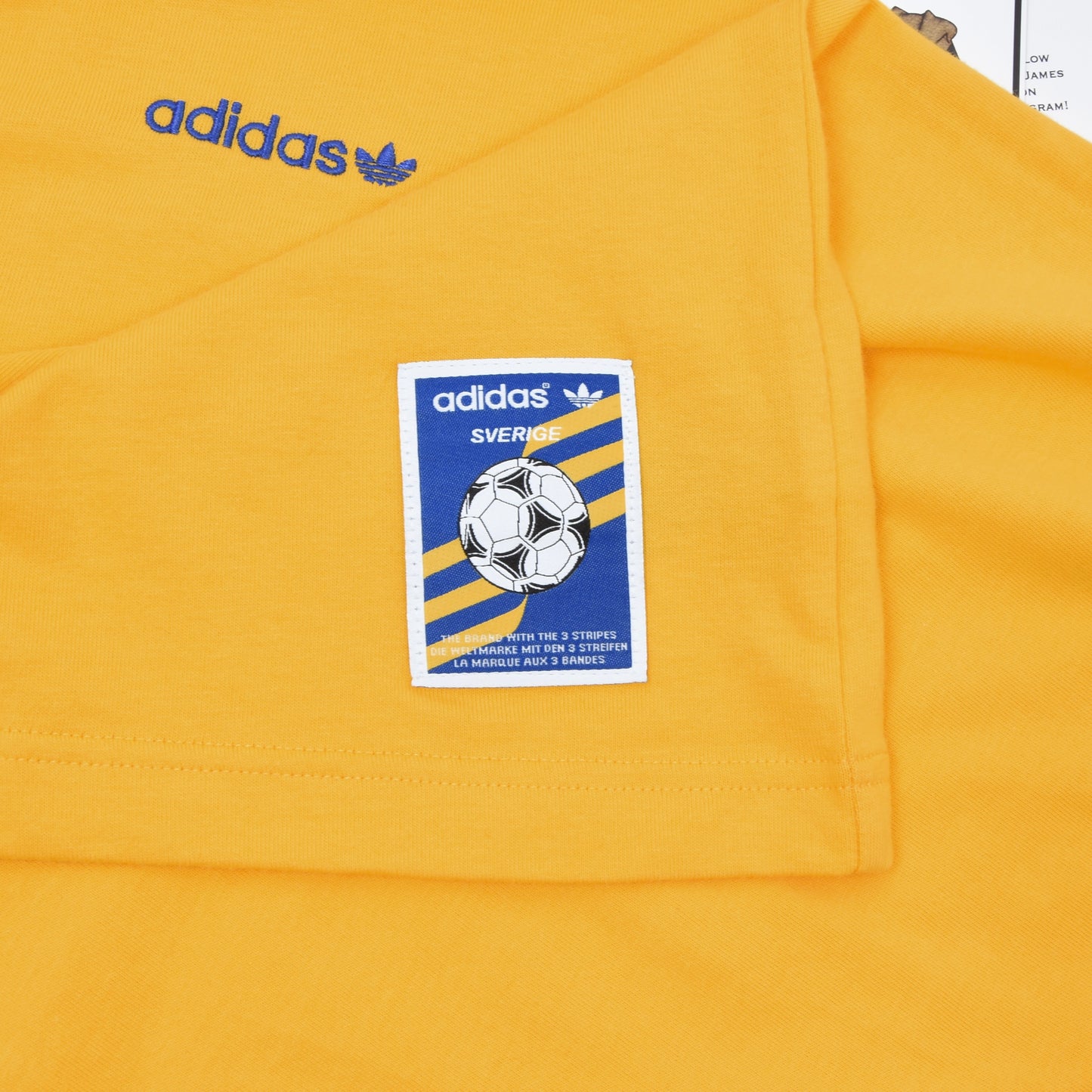 Adidas Sweden 2008 T-Shirt Size XL - Yellow