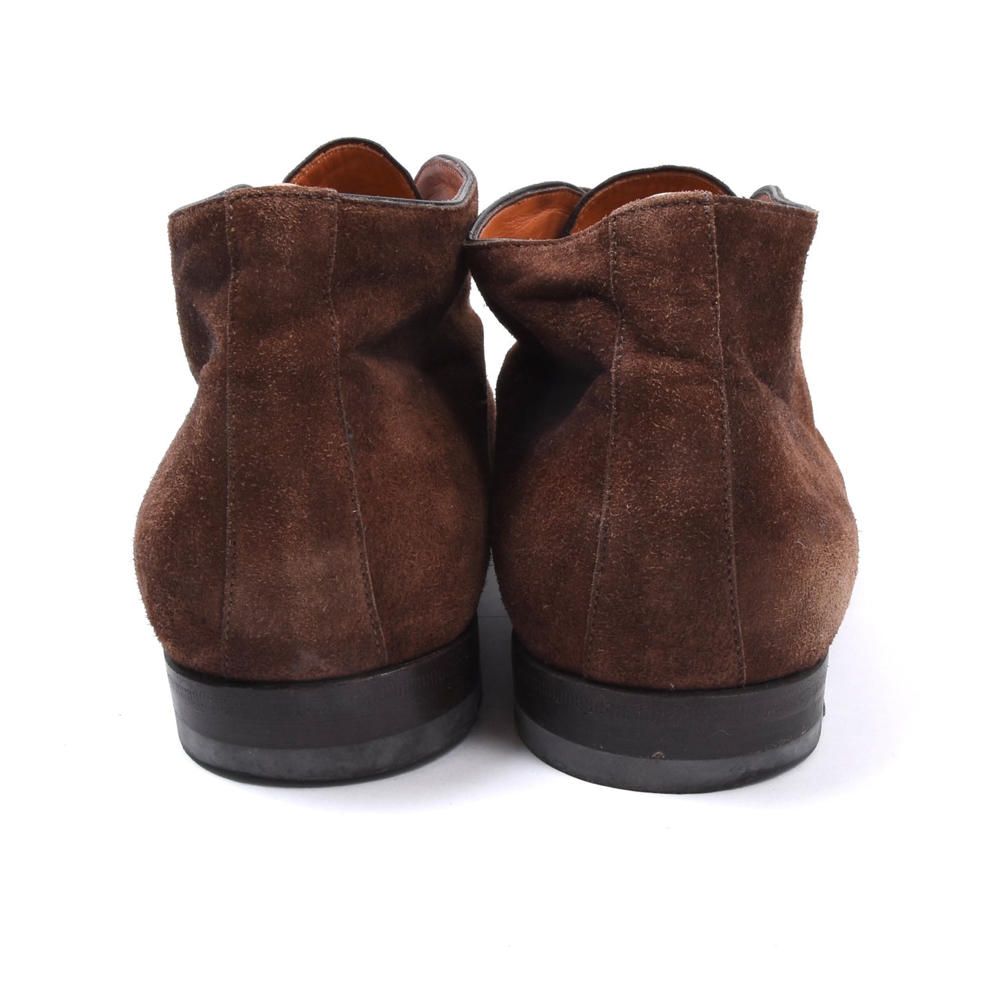 Santoni Chukka-Stiefel aus Wildleder, Größe 8 1/2 – Braun