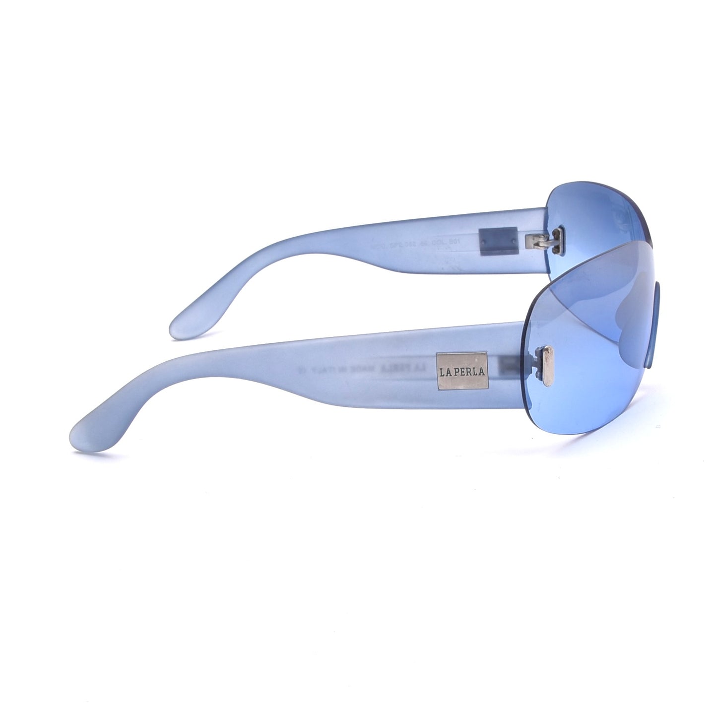 La Perla Vintage Y2K Shield Sonnenbrille Mod. SPE 052 68 - Blau