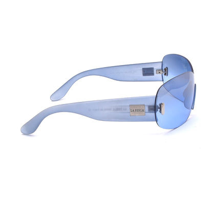 La Perla Vintage Y2K Shield Sonnenbrille Mod. SPE 052 68 - Blau