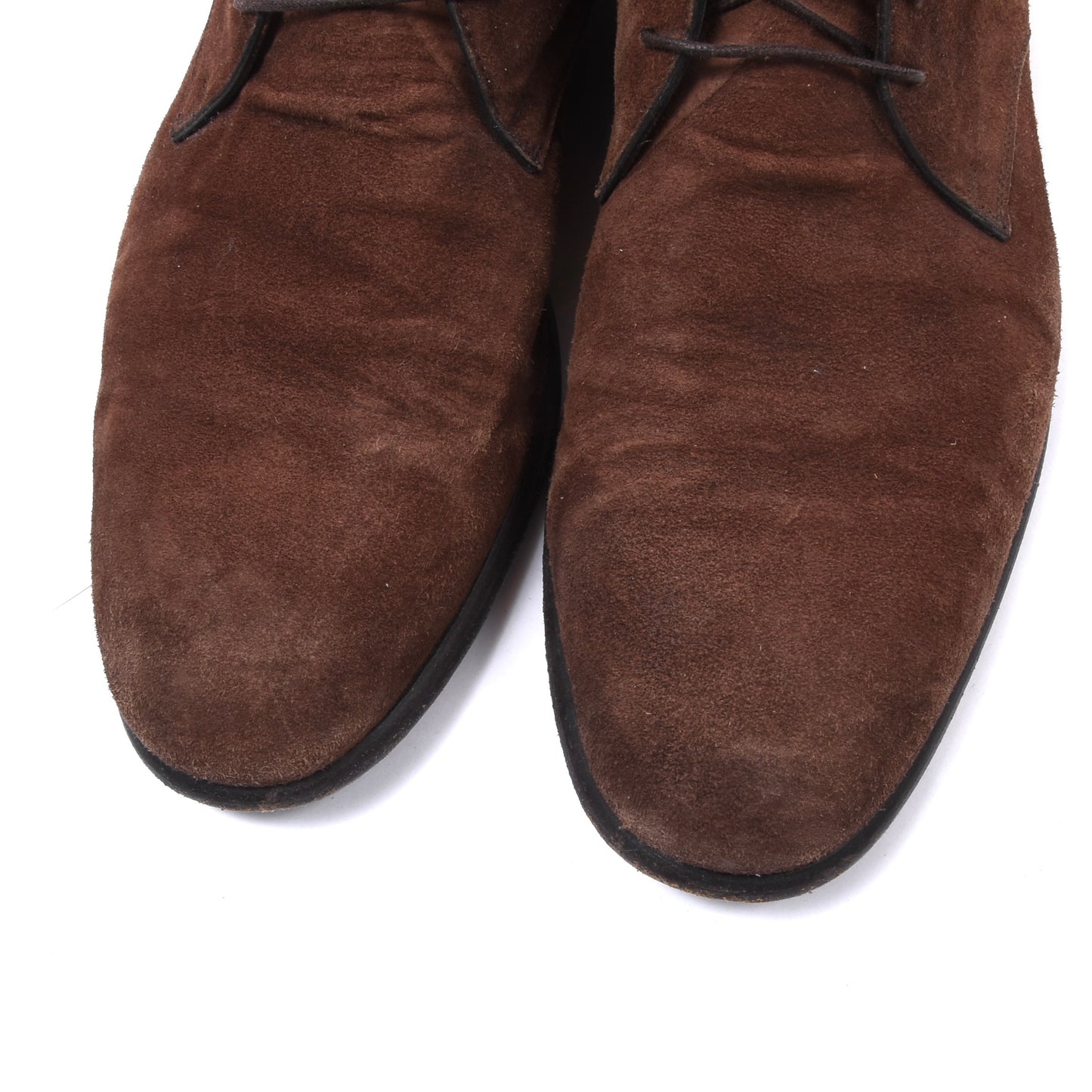 Santoni Chukka-Stiefel aus Wildleder, Größe 8 1/2 – Braun
