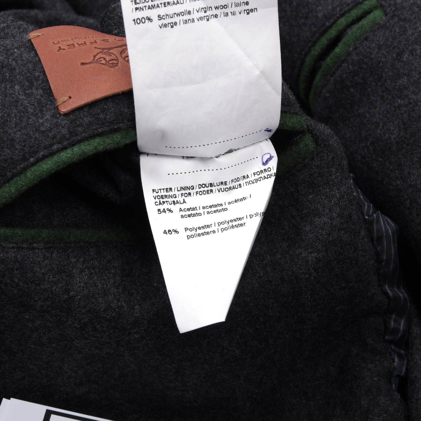 Weber & Frey x Lodenfrey Janker/Jacke aus 100% Wolle Größe 54 ca. 60cm - Grau