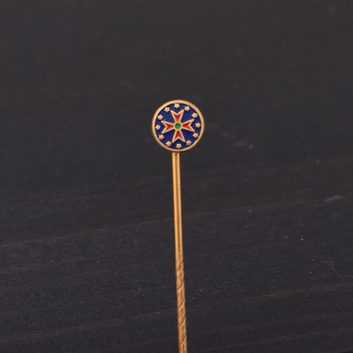 Europäischen Weinritterschaft / Ordo Equestris Vini Europae (OEVE) 585 Gold Anstecknadel