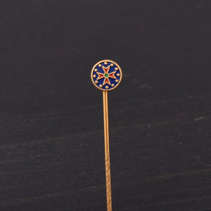 Europäischen Weinritterschaft / Ordo Equestris Vini Europae (OEVE) 585 Gold Anstecknadel