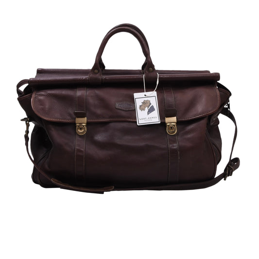 Oconi Leder Weekender/Tasche ca. 48cm - Dunkelbraun-Burgund