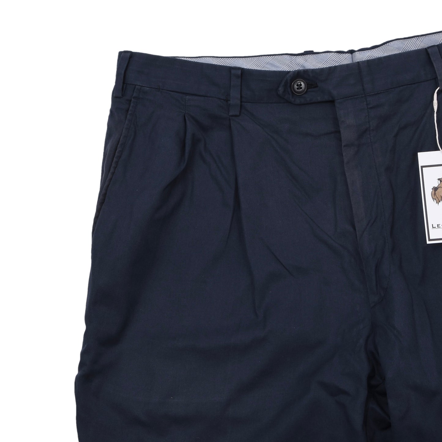 Brioni Baumwollshorts „Cortina“, Größe 52 (ca. 44,5 cm), Marineblau