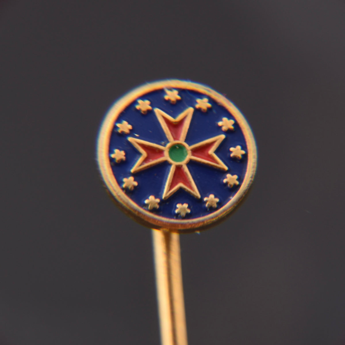 Europäischen Weinritterschaft / Ordo Equestris Vini Europae (OEVE) 585 Gold Anstecknadel