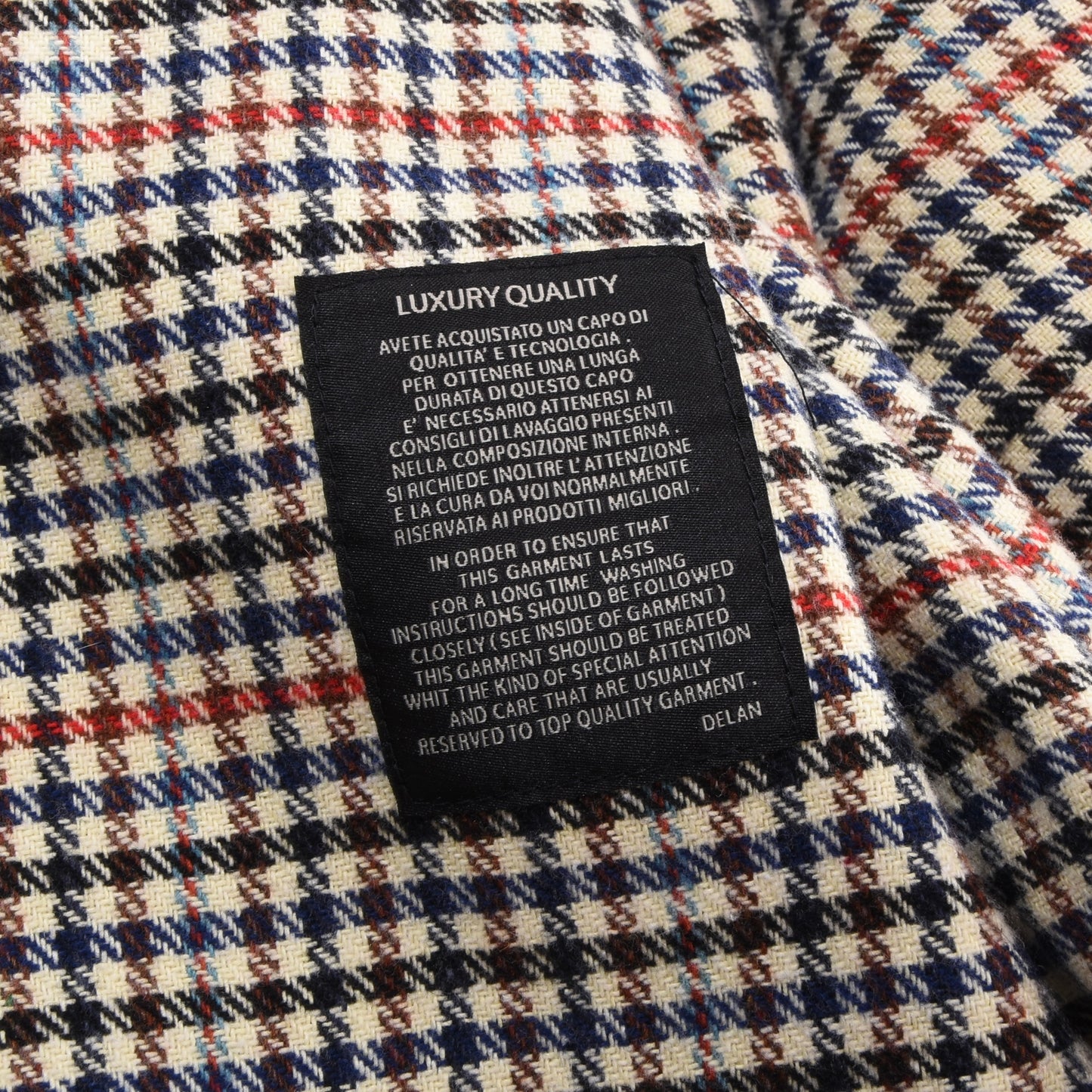 Delan Leather Jacket Size 58 ca. 64cm - Brown