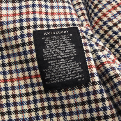 Delan Leather Jacket Size 58 ca. 64cm - Brown