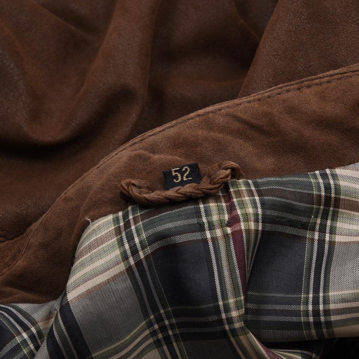 Butter-Soft Leather Jacket Size 52 - Brown