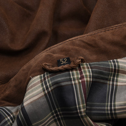 Butter-Soft Leather Jacket Size 52 - Brown