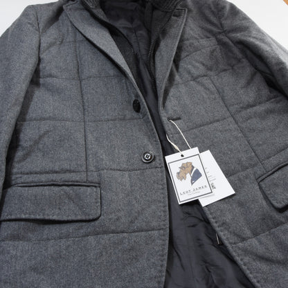 Boggi Milano Super 120s Wool Jacket Chest ca. 53cm - Grey