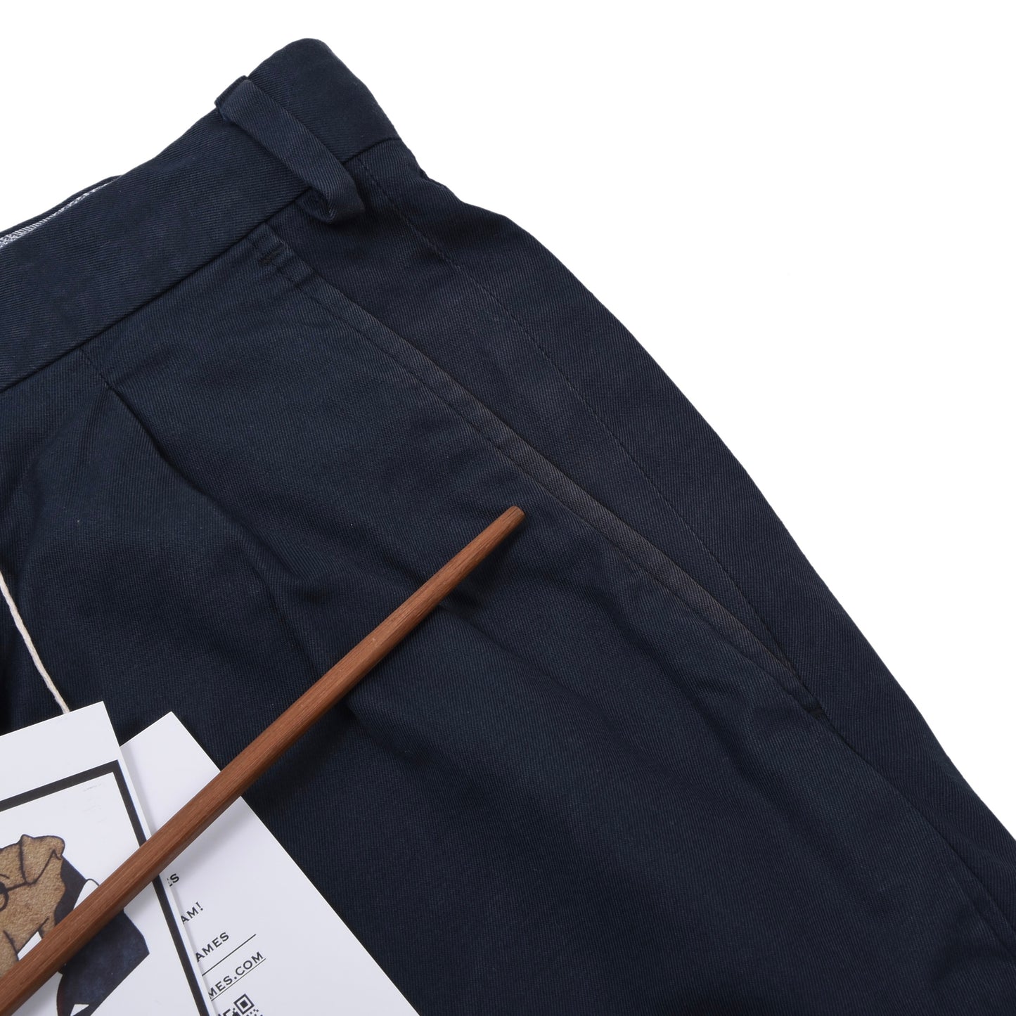 Brioni Baumwollshorts „Cortina“, Größe 52 (ca. 44,5 cm), Marineblau