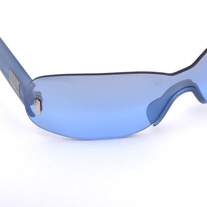 La Perla Vintage Y2K Shield Sonnenbrille Mod. SPE 052 68 - Blau