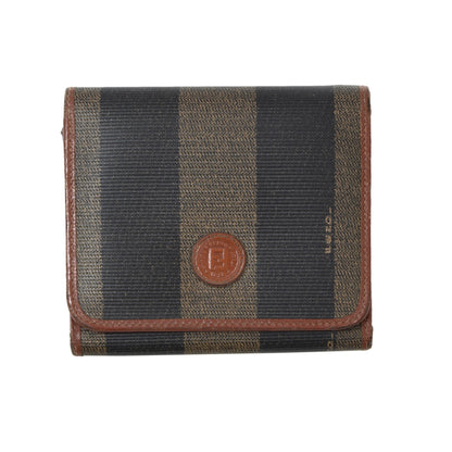 Vintage Fendi Canvas & Leather Wallet