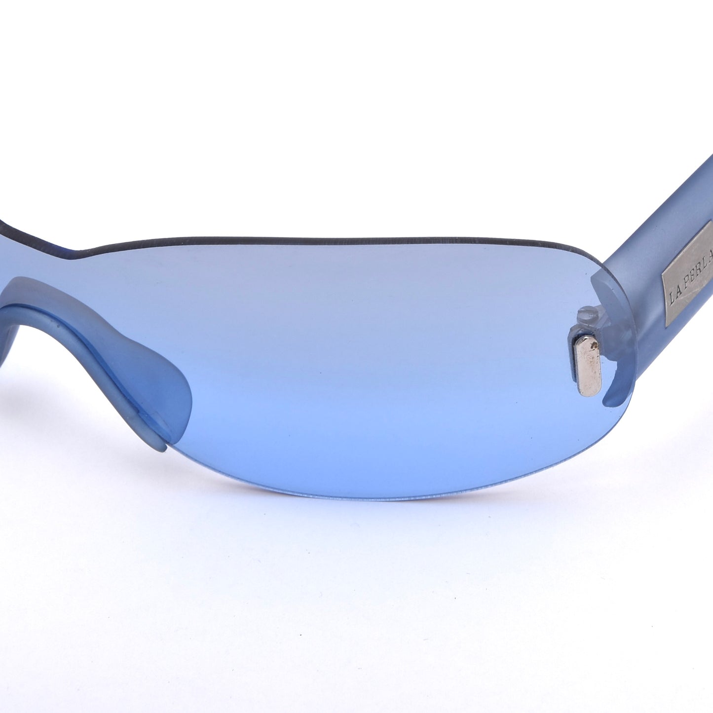 La Perla Vintage Y2K Shield Sonnenbrille Mod. SPE 052 68 - Blau