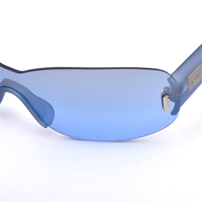 La Perla Vintage Y2K Shield Sonnenbrille Mod. SPE 052 68 - Blau