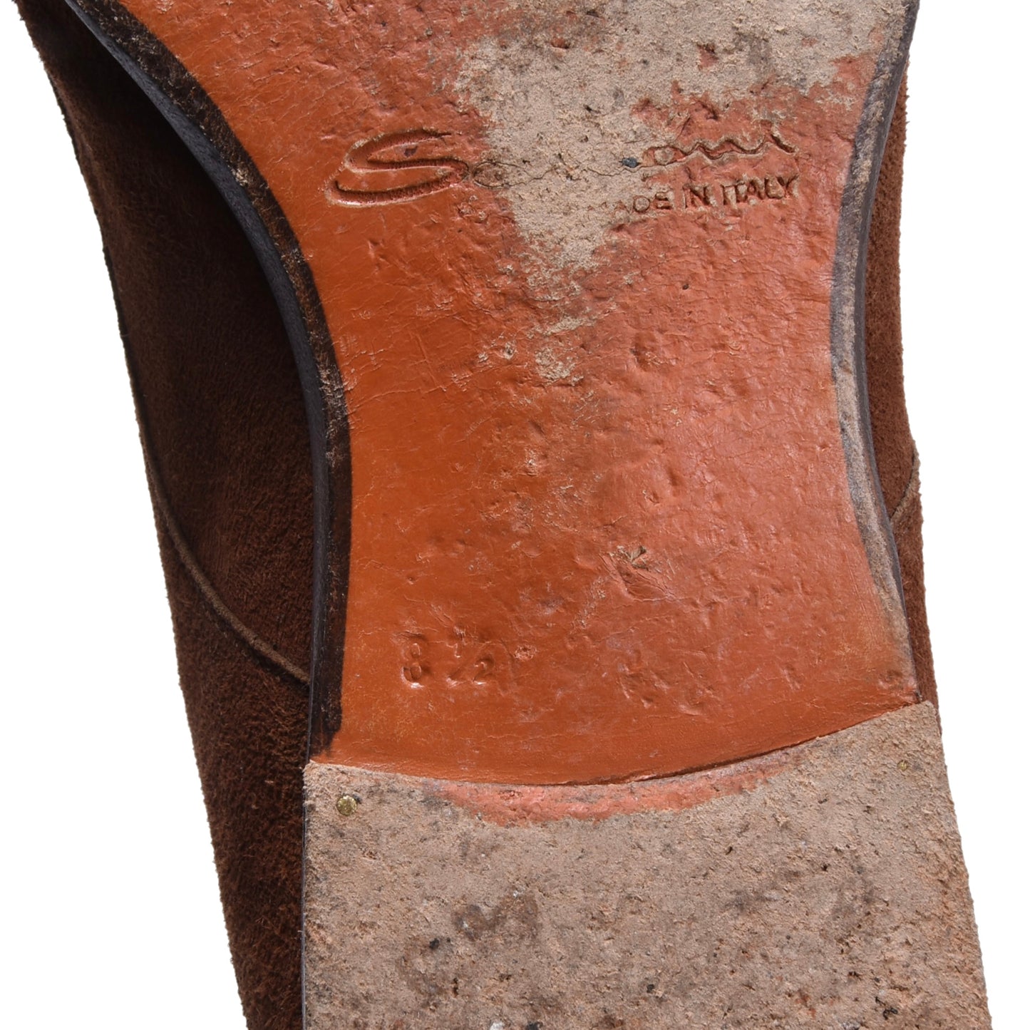 Santoni Chukka-Stiefel aus Wildleder, Größe 8 1/2 – Braun