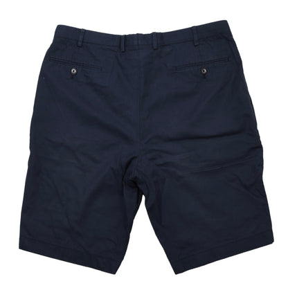 Brioni Baumwollshorts „Cortina“, Größe 52 (ca. 44,5 cm), Marineblau