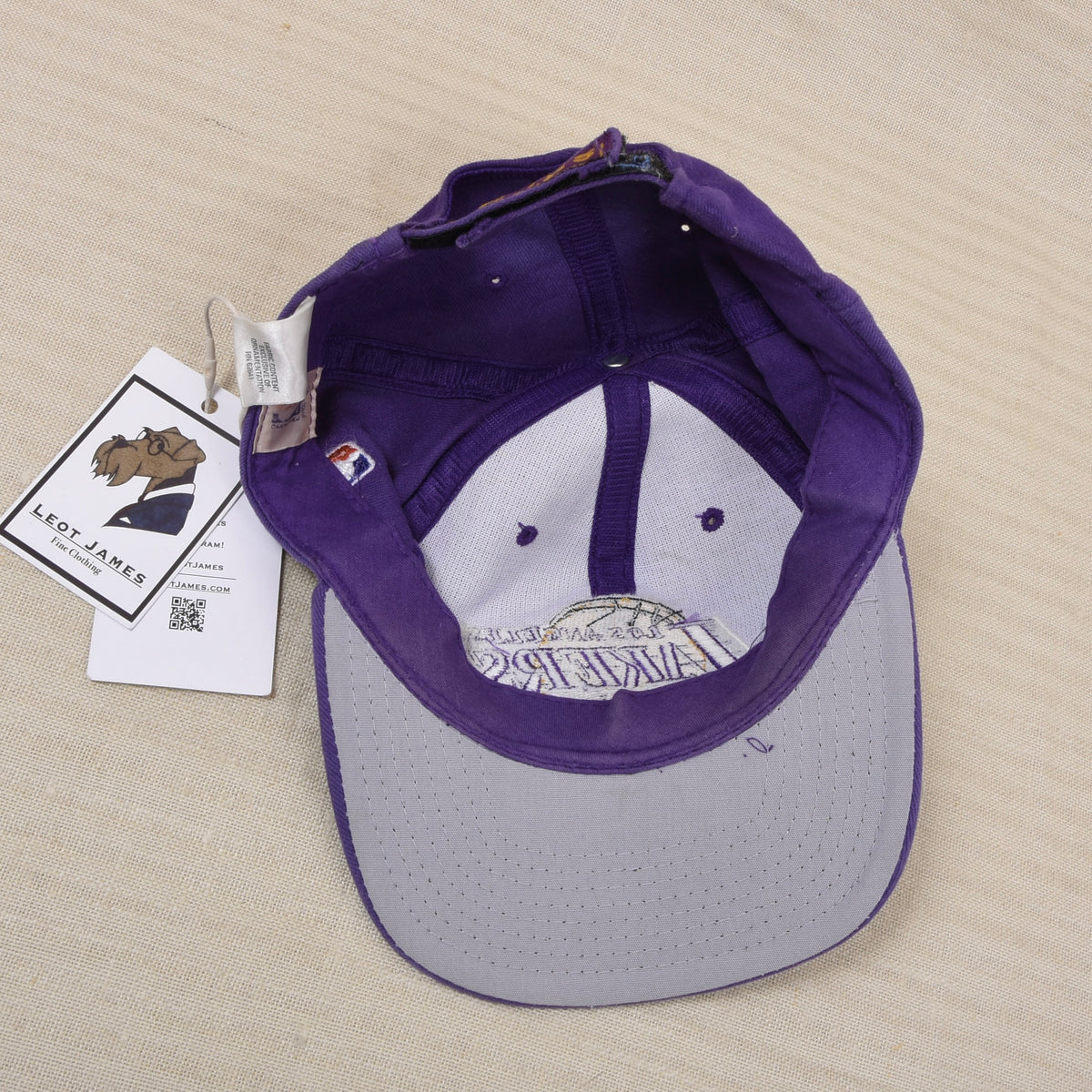 Vintae Lee Sport 1990er Los Angeles Lakers Cap - Lila