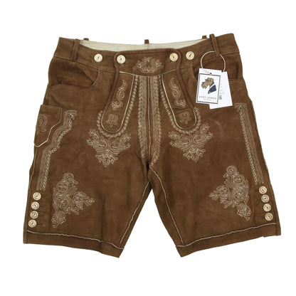 K&K Kaiserjäger Suede Lederhose Size 50 - Brown