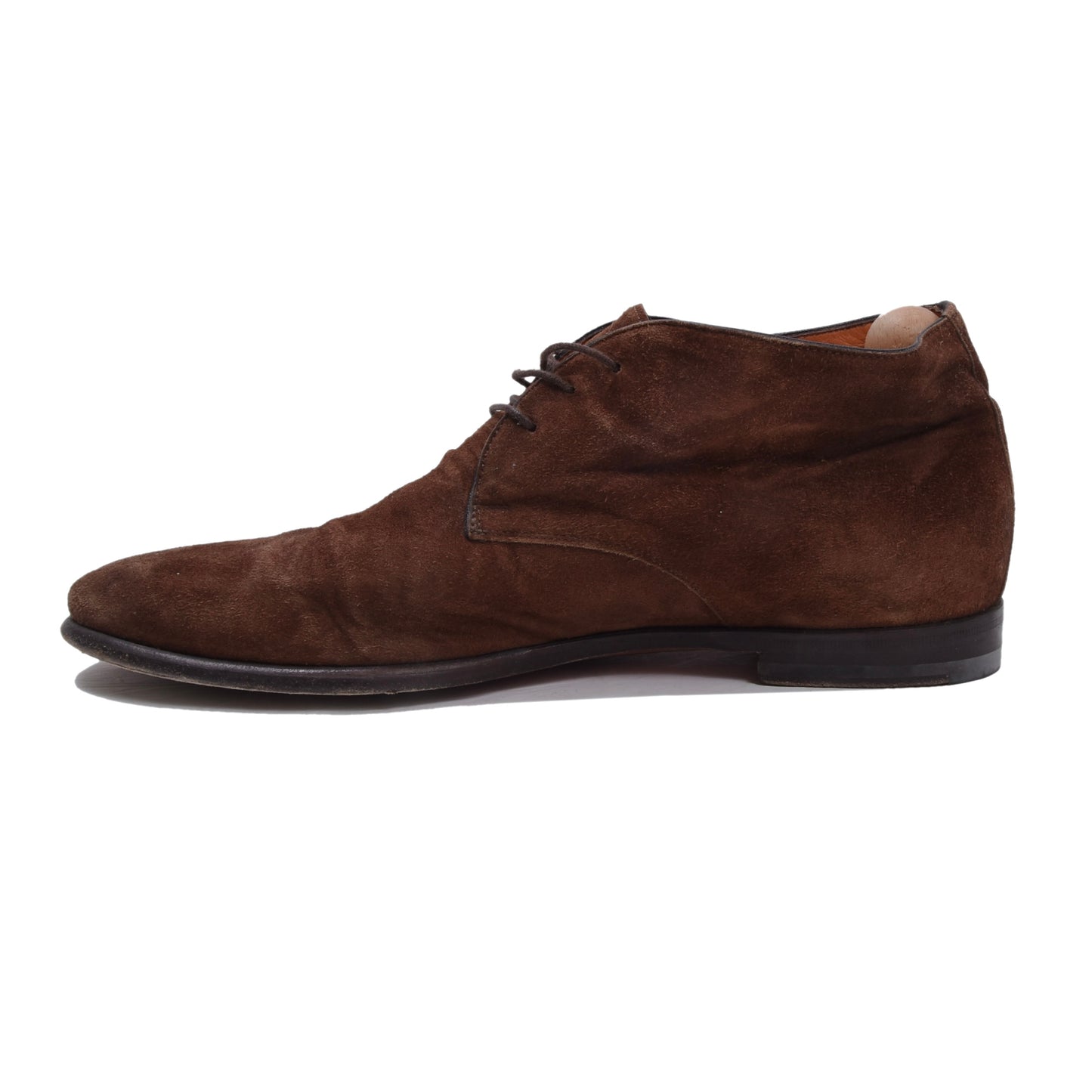 Santoni Chukka-Stiefel aus Wildleder, Größe 8 1/2 – Braun