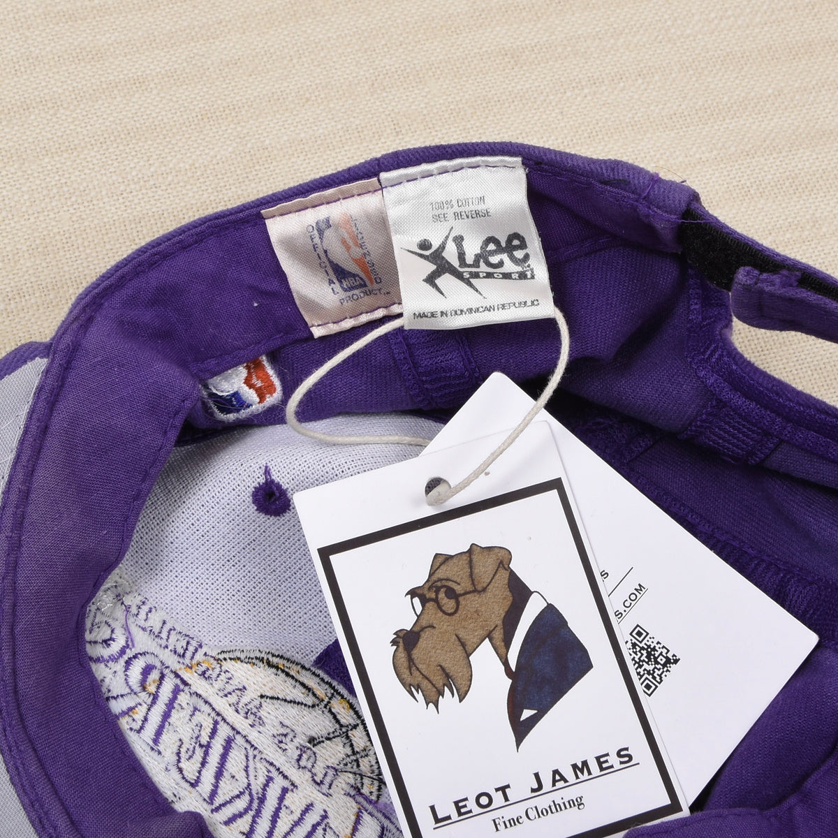 Vintae Lee Sport 1990er Los Angeles Lakers Cap - Lila
