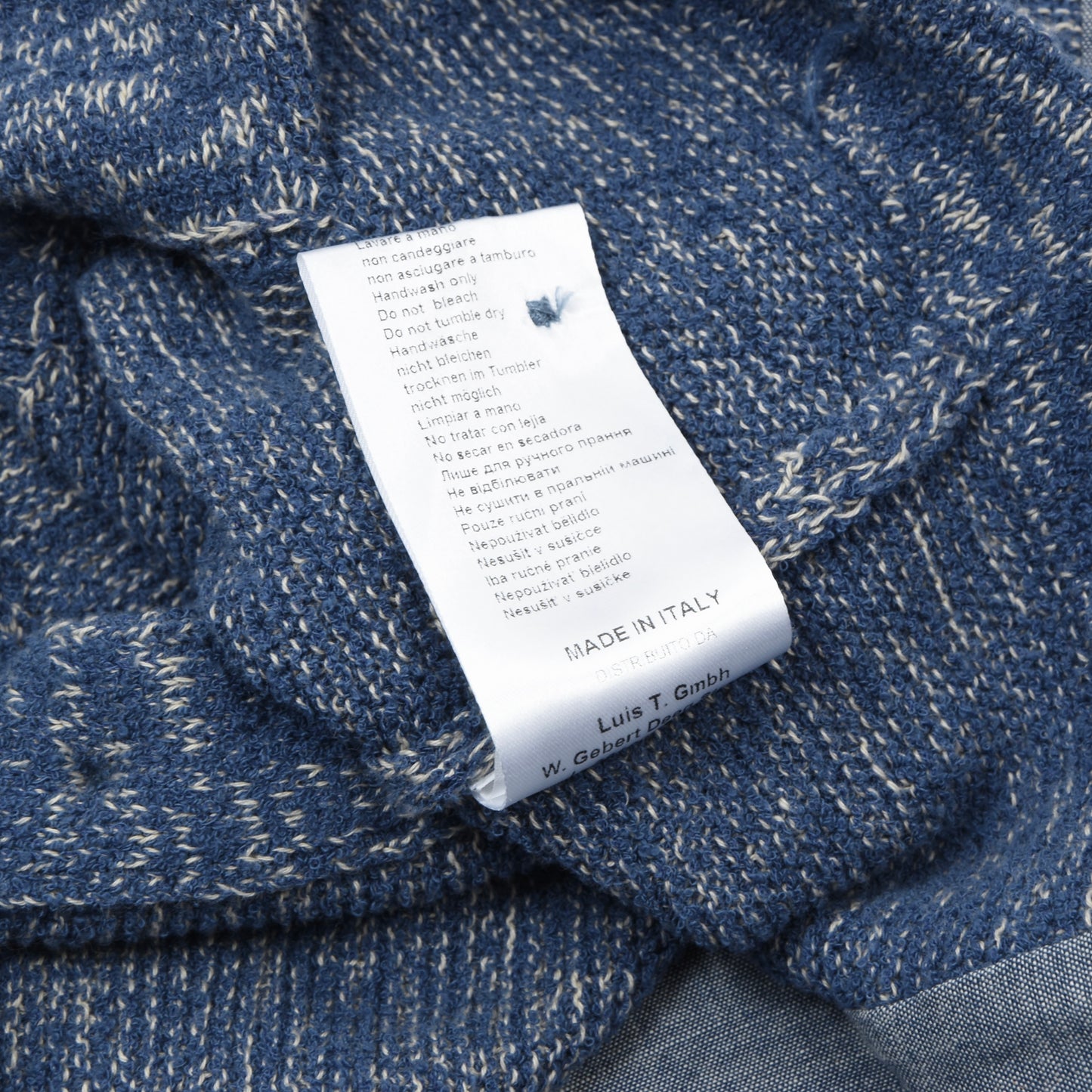 Luis Trenker Cotton-Blend Waistcoat/Vest Size S - Blue