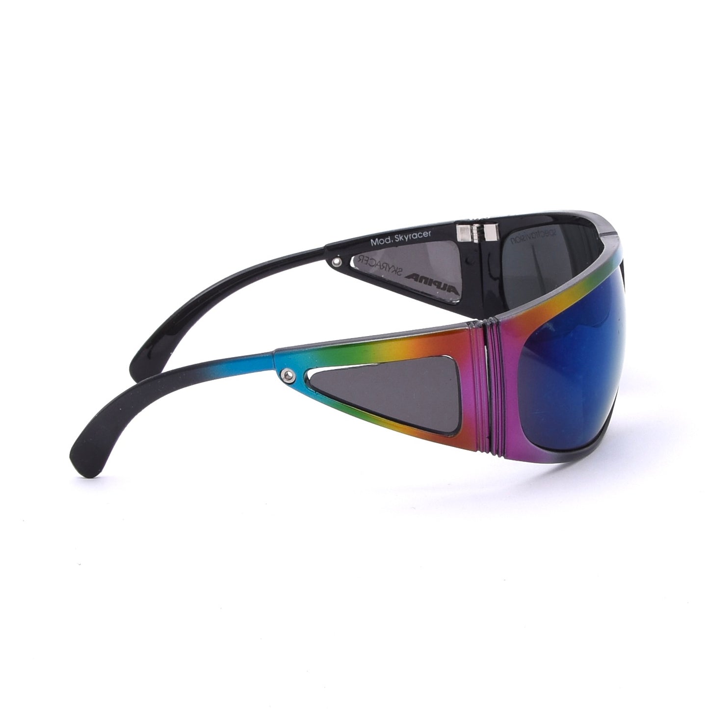 Alpina Mod. Skyracer Vintage Sunglasses - Black/Rainbow