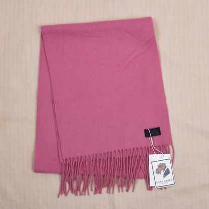 Flauschiger 100% Kaschmir Schal ca. 164cm - Kaugummirosa