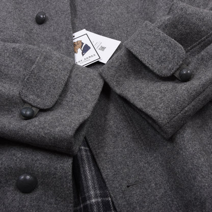 Vintage Irish Tweed 100% Wolle Mantel Gr. 54 - Grau