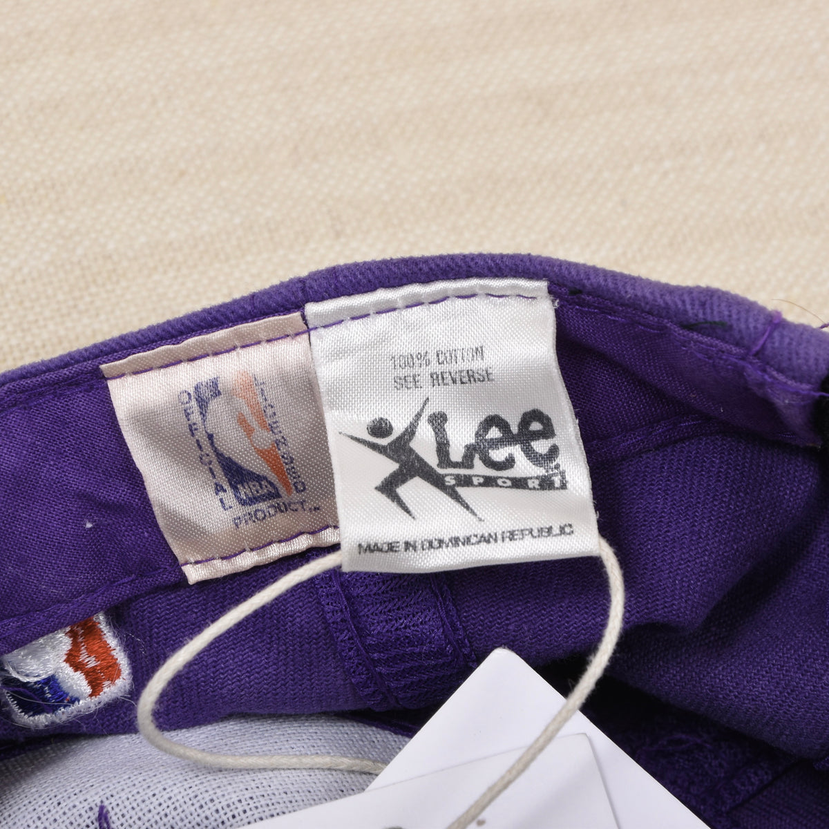 Vintae Lee Sport 1990er Los Angeles Lakers Cap - Lila