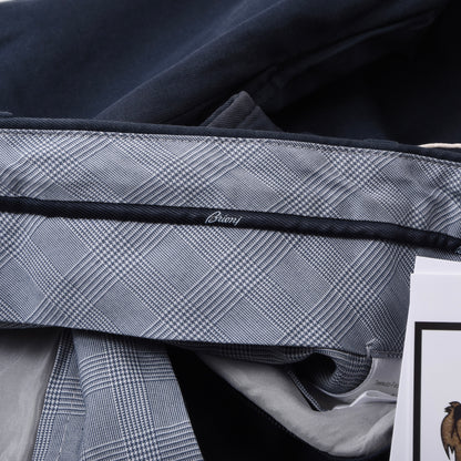 Brioni Baumwollshorts „Cortina“, Größe 52 (ca. 44,5 cm), Marineblau