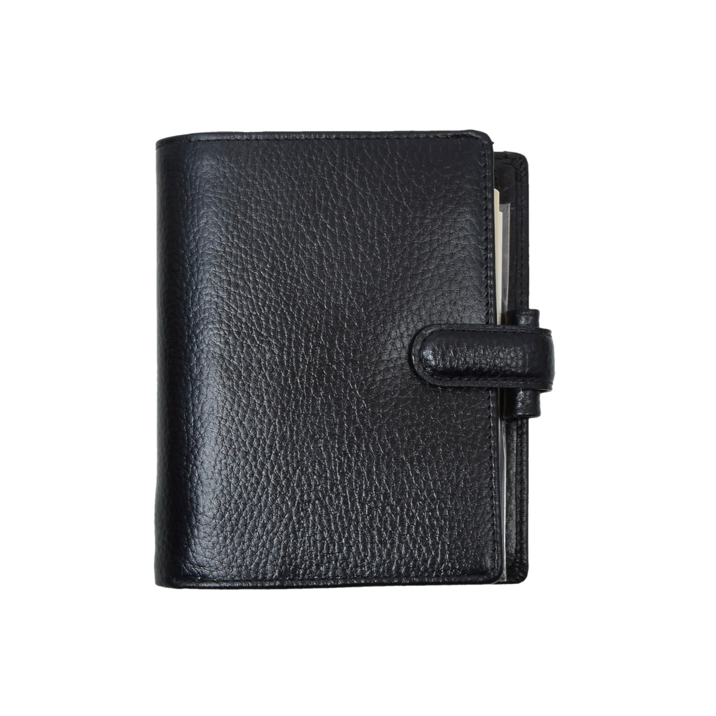 Filofax Leather Personal Organizer "Finsbury" - Black