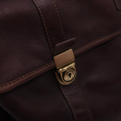 Oconi Leather Weekender/Bag ca. 48cm - Dark Brown-Burgundy