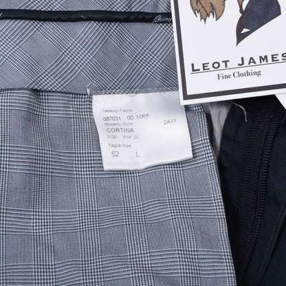 Brioni Baumwollshorts „Cortina“, Größe 52 (ca. 44,5 cm), Marineblau