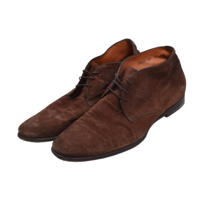 Santoni Chukka-Stiefel aus Wildleder, Größe 8 1/2 – Braun