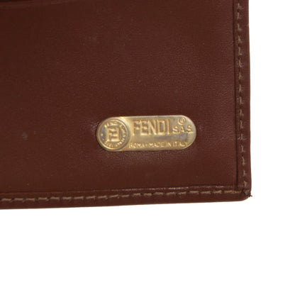 Vintage Fendi Canvas & Leather Wallet