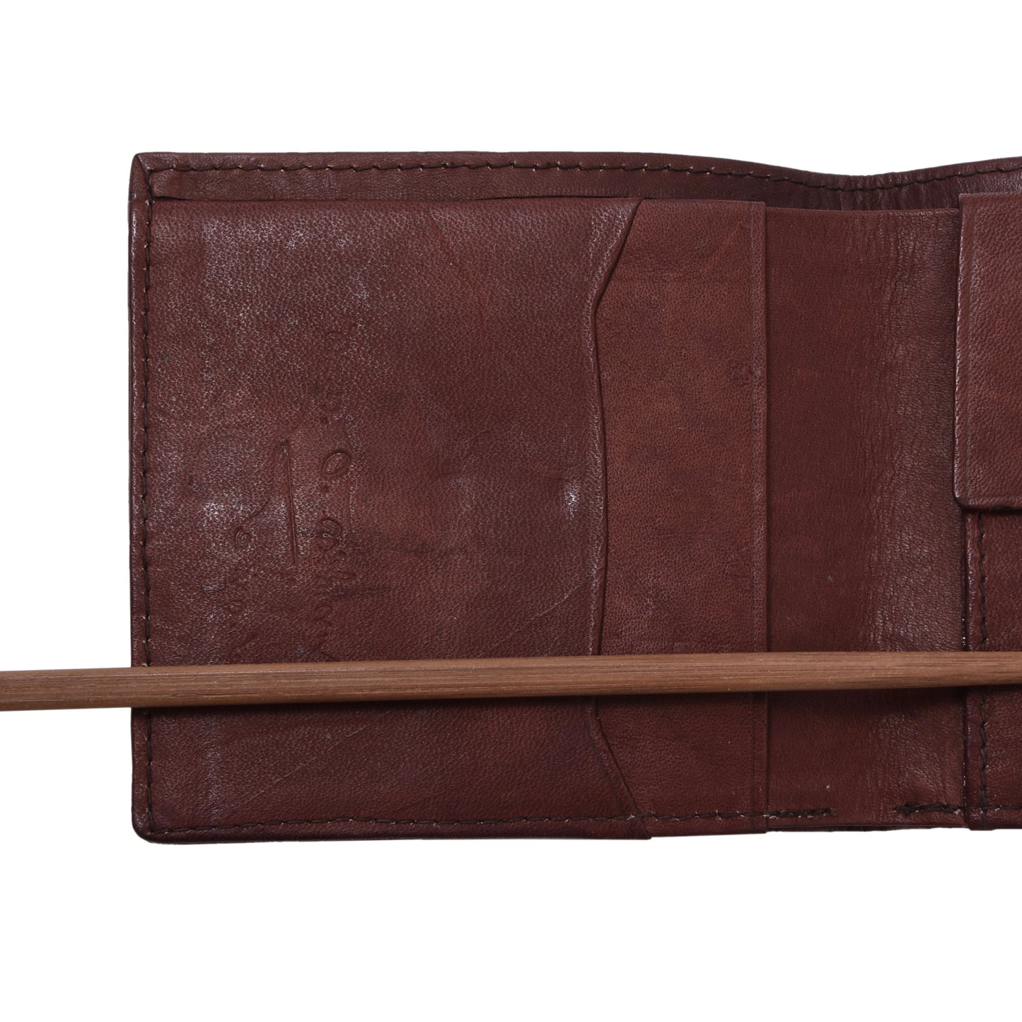 Crocodile/Alligator Leather Wallet ca. 11cm - Brown