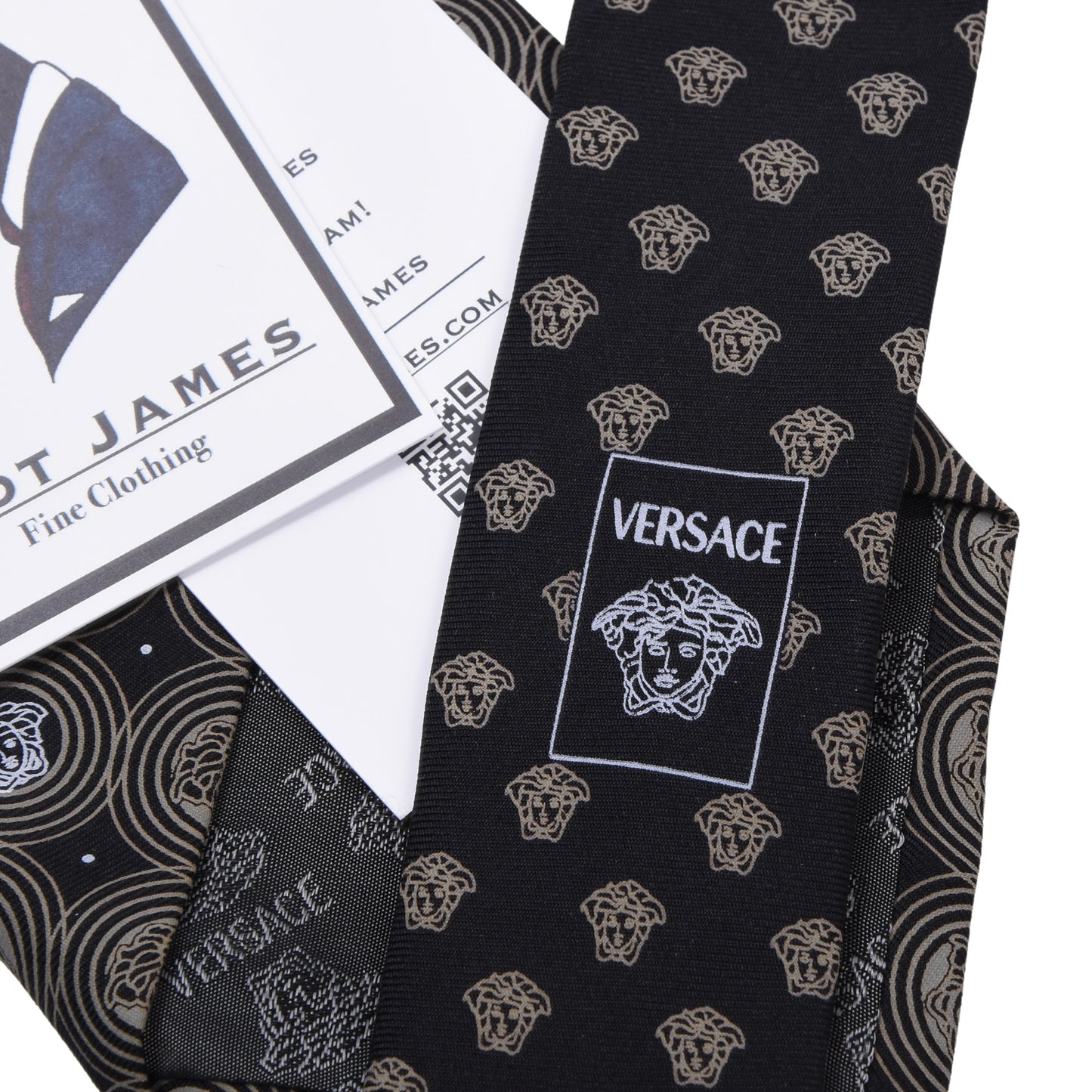 Versace Seidenkrawatte ca. 145 cm/9,5 cm – Medusen