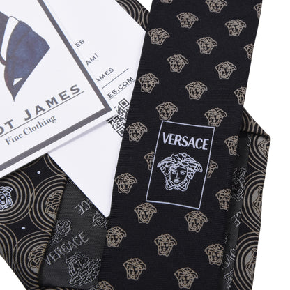 Versace Seidenkrawatte ca. 145 cm/9,5 cm – Medusen