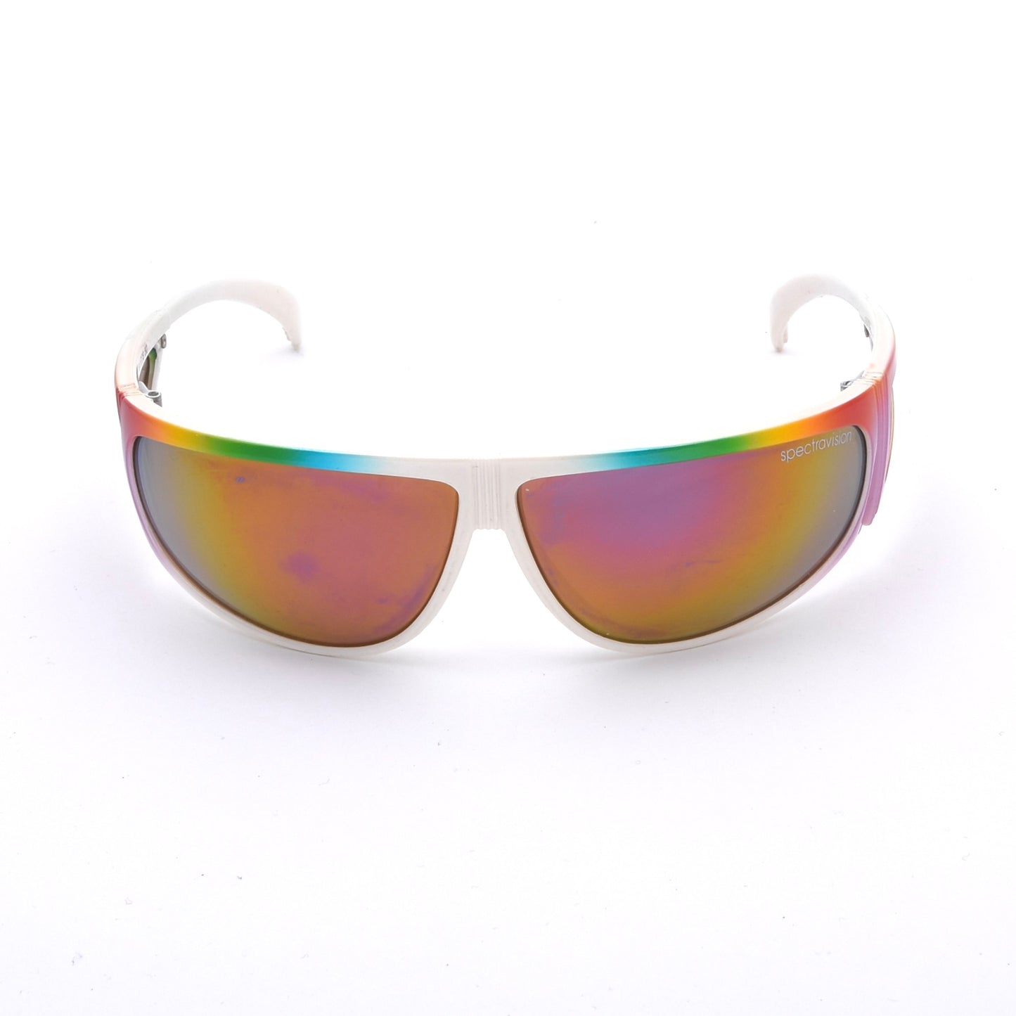 Alpina Mod. Skyracer Vintage Sonnenbrille - Weiß/Regenbogen